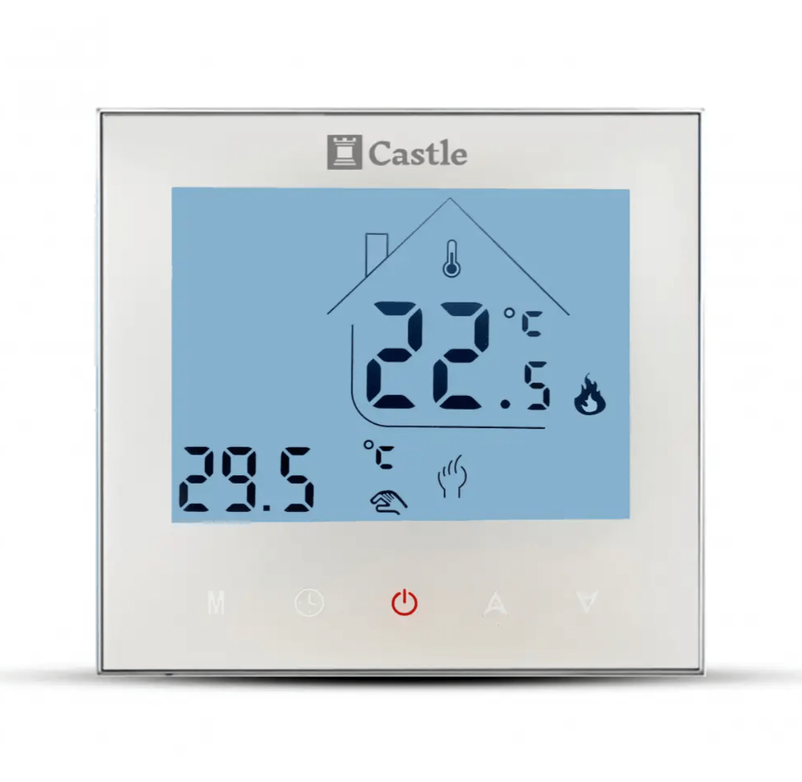 Терморегулятор программируемый Castle серия AC605H (Белый) 73220 фото
