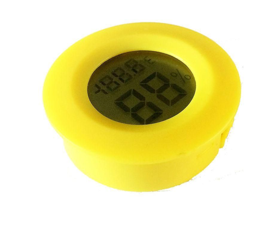 Термометр-гігрометр цифровий круглий 7349 фото