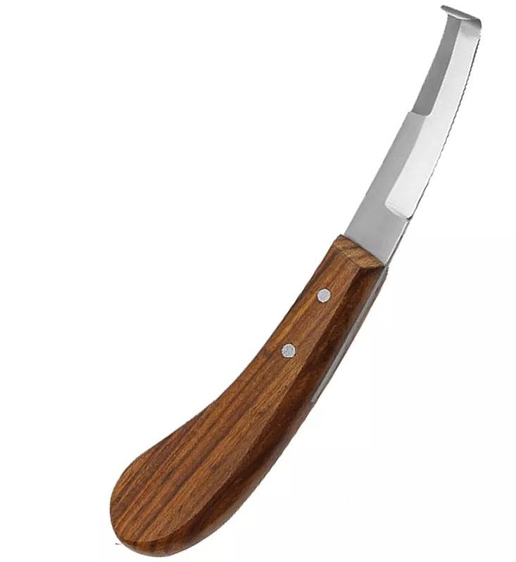Нож для коррекции копыт , двусторонний 14344 фото