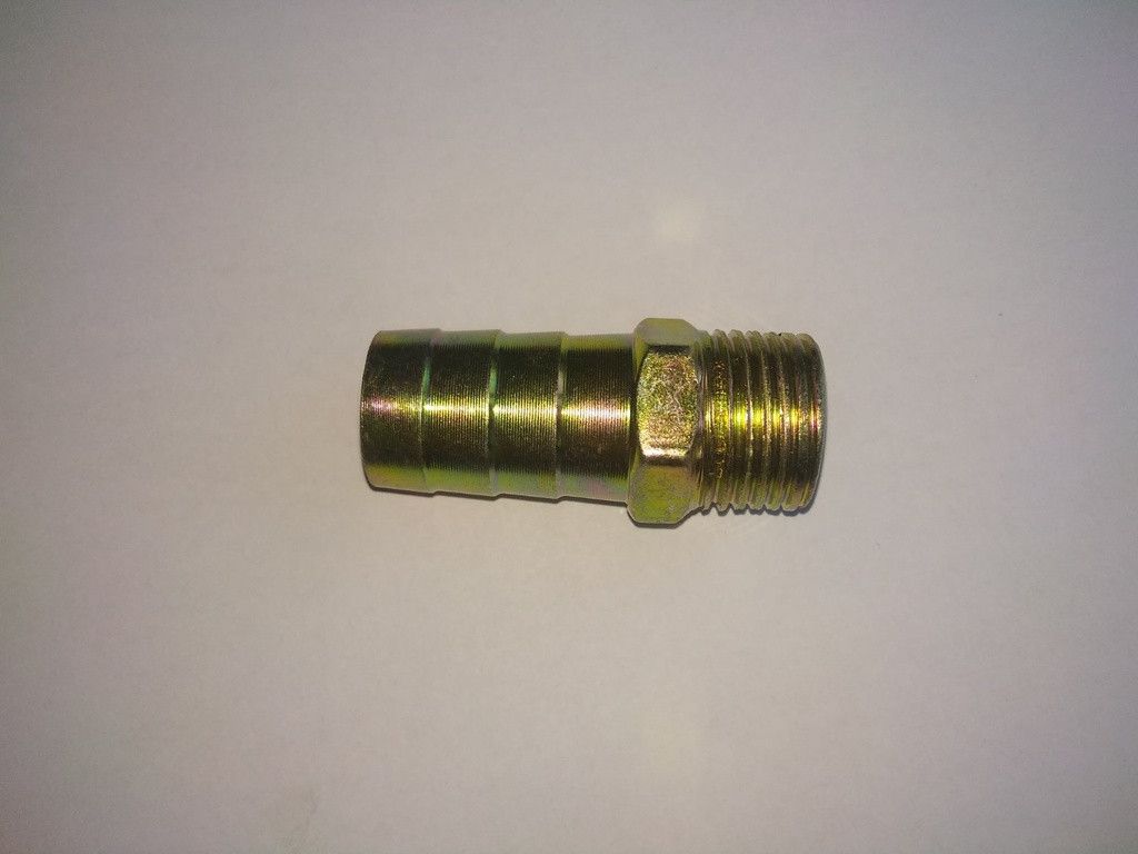 Оцинкованный Штуцер 20 мм, с наружной резьбой 1/2. 18382 фото