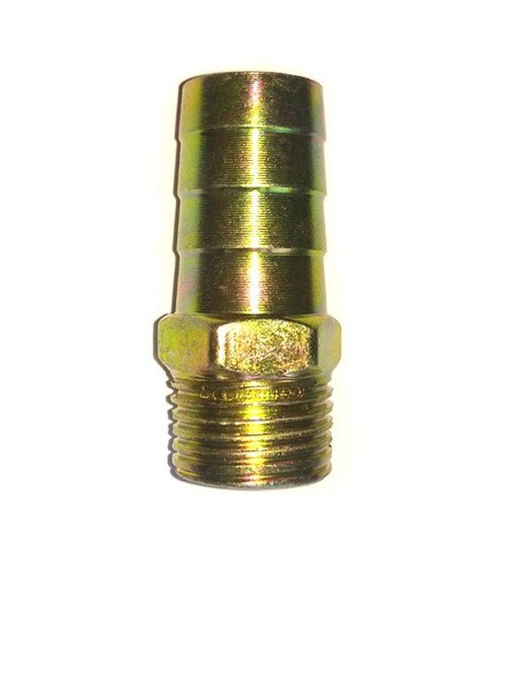 Оцинкованный Штуцер 20 мм, с наружной резьбой 1/2. 18382 фото