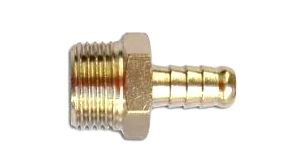 Оцинкованный Штуцер 8 мм , с наружной резьбой 1/2 под шланг 7-8 мм 18380 фото