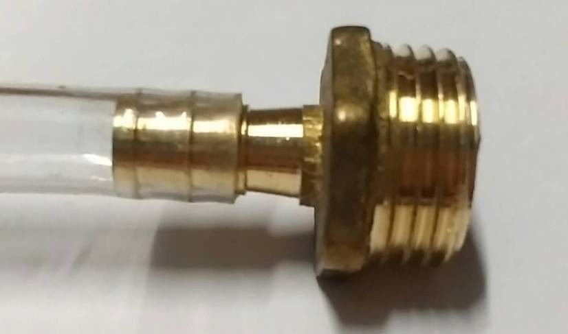 Оцинкований Штуцер 8 мм , з зовнішньою різьбою 1/2 під шланг 7-8 мм 18380 фото