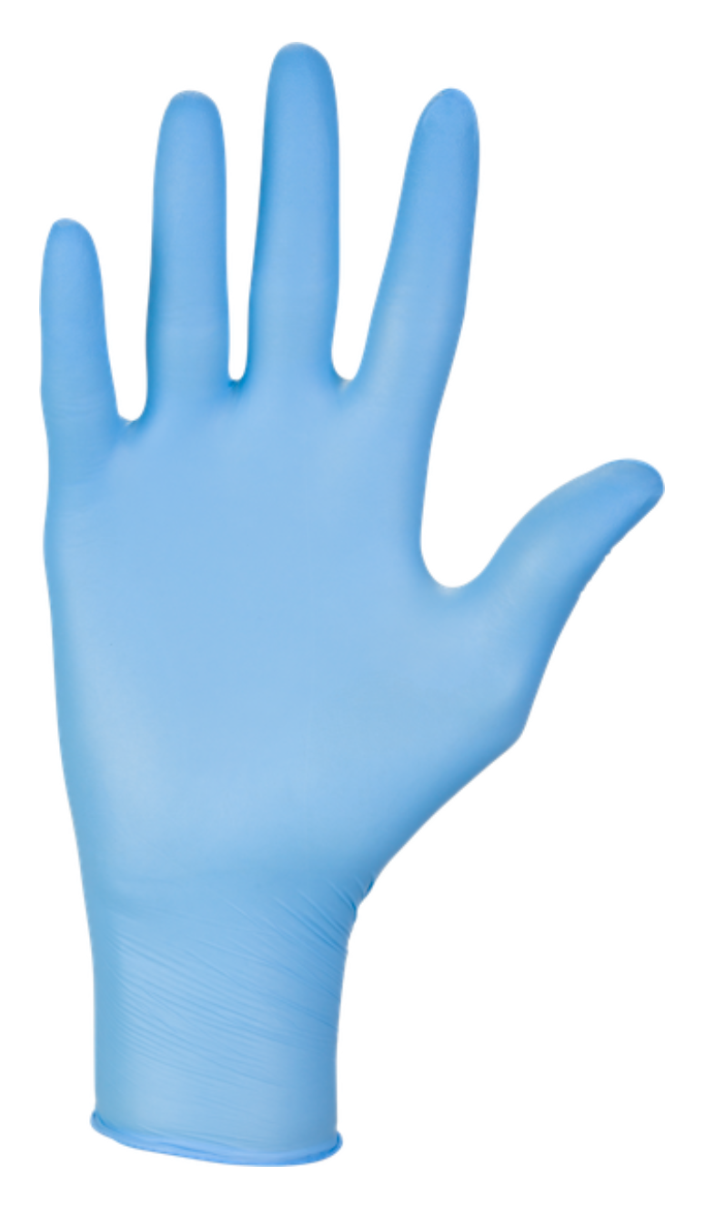 Нітрилові рукавички "Nitrylex Classic" Сині L 100 шт 57787 фото