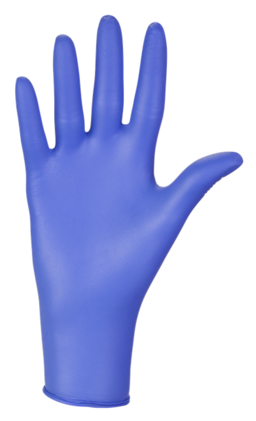 Нітрилові рукавички "Nitrylex BASIC " Сині нестерильні неприпудрені L 100 шт 57786 фото