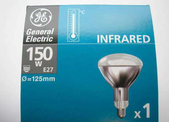Інфрачервона лампа 150W, General Electric(Угорщина)