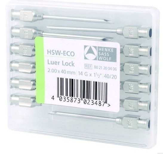 Многоразовые иглы HSW-ECO 0,8 х 5 мм