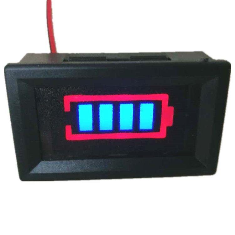 Вольтметр 24В заряда аккумулятора (Синий)