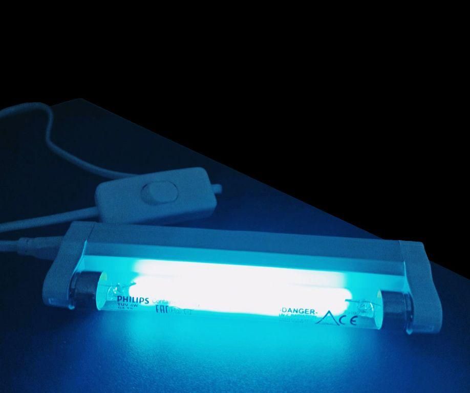 Кварцевая ультрафиолетовая бактерицидная лампа 4 W 63142 фото