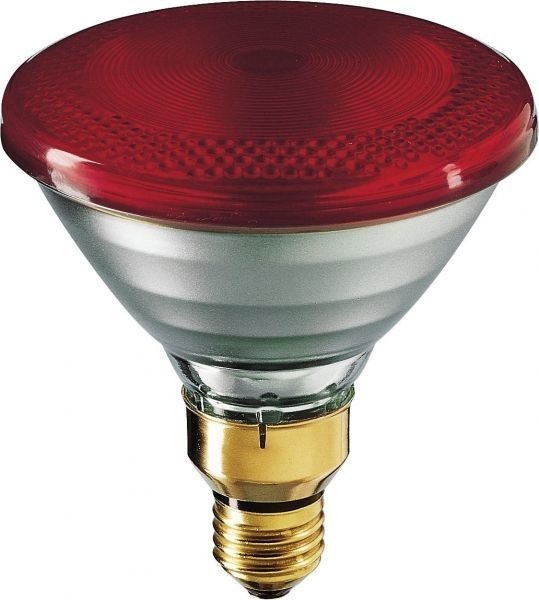 Лампа инфракрасная Philips, PAR38, красная 100W 63112 фото
