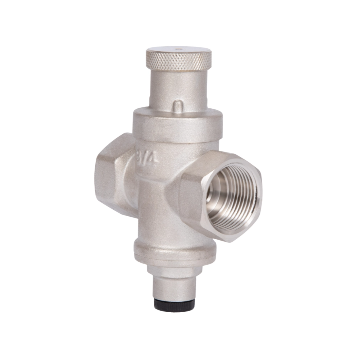 Редуктор тиску води Thermo Alliance 3/4" ВВ, 1,5&ndash;6 бар, латунний, нікельований 15475 фото