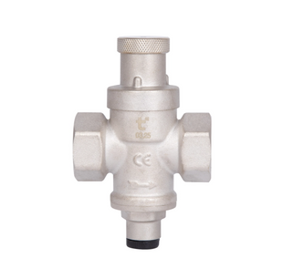 Редуктор тиску води Thermo Alliance 3/4" ВВ, 1,5&ndash;6 бар, латунний, нікельований 15475 фото