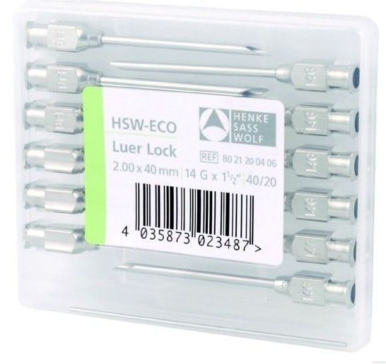 Багаторазові голки HSW-ECO 1,0 х 25 мм 153102 фото