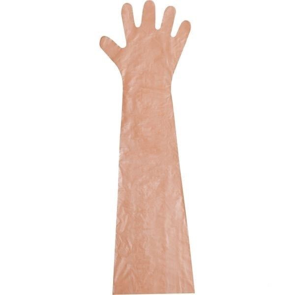 Ветеринарні рукавички 90 см, 100 штук 153121 фото