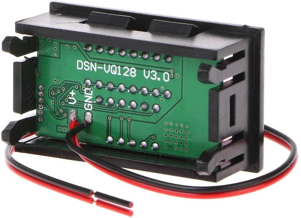 Вольтметр із індикатором рівня заряду DSN-VQ128 v3.0 (від 12 до 60В.) 7147 фото