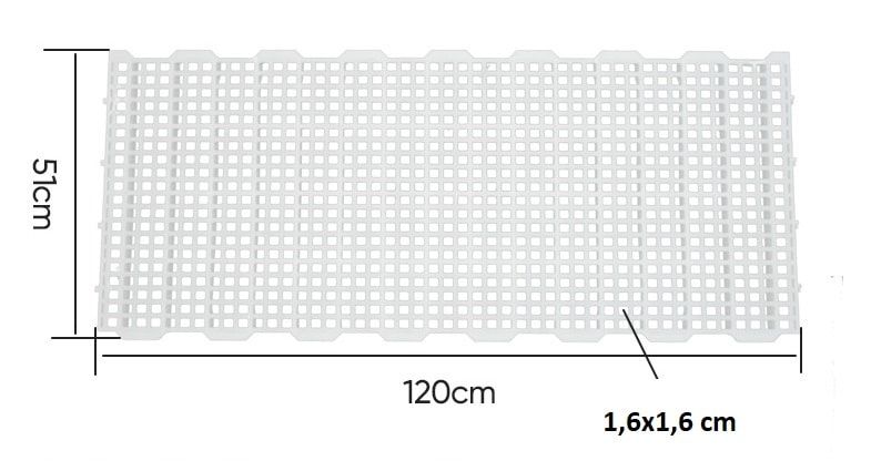 Пластикова щілинна підлога для курчат 510х1200 мм 1731022 фото